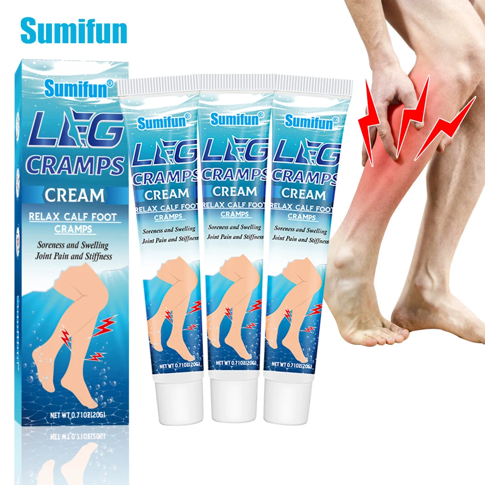 3Pcs Sumifun Leg Cramps Relief Cream Calf Foot Muscle Spasms Pain Ointment Medical Tendon Anti Pain Chinese Medicine Health Care
