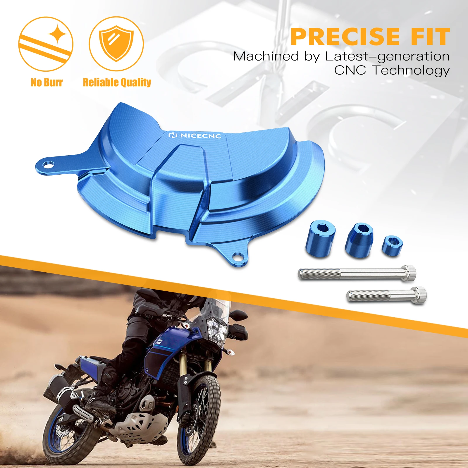 (EU-Lager) Für Yamaha Tenere 700 XTZ 700 2019-2024 Aluminium-Kupplungsdeckel Wasserpumpenschutz T700 Rally Edition 2020-24 MT-07 XSR700 – Detail 29