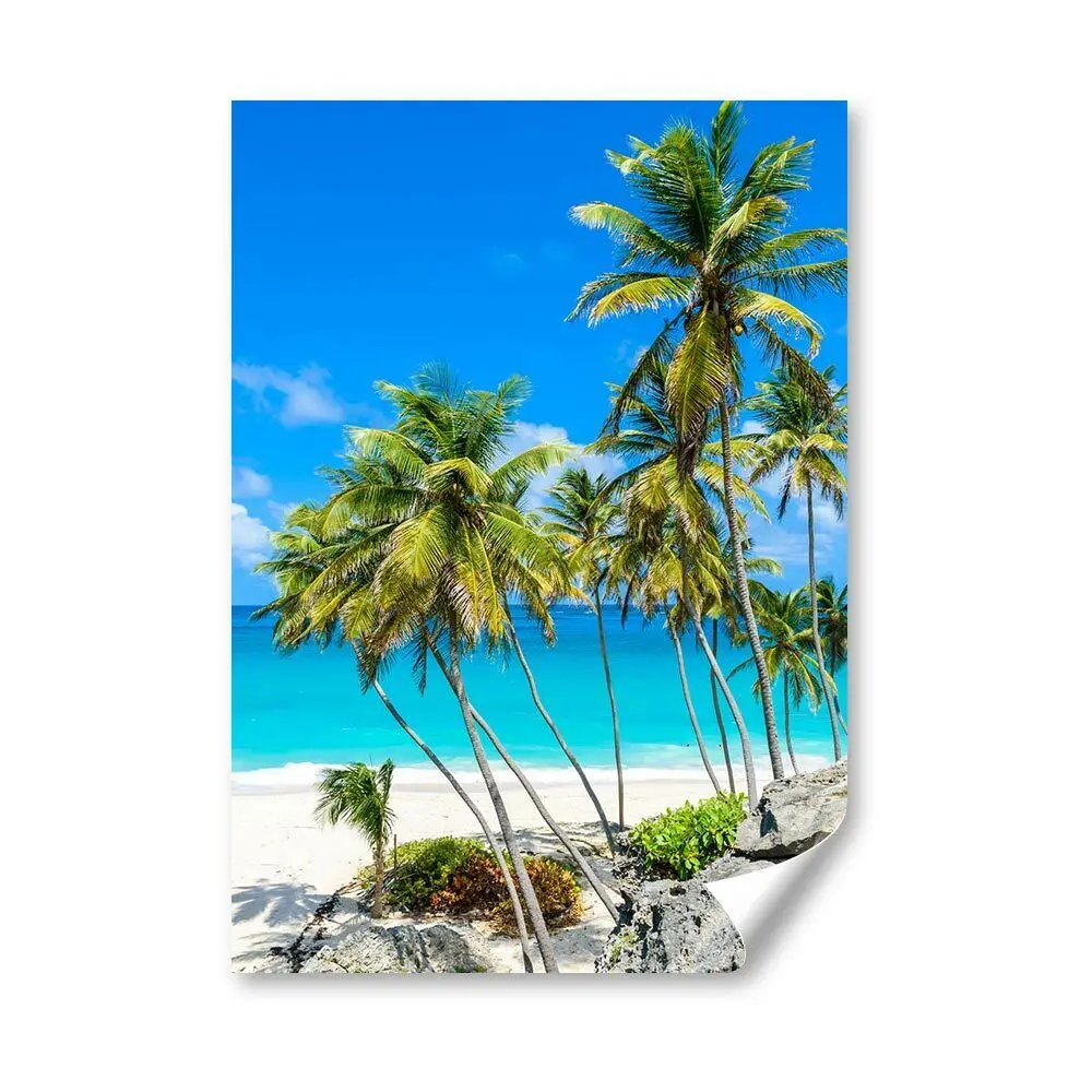 Barbados Island Paradise Beach Print Art Canvas Poster Per Soggiorno Decor Home Wall Picture