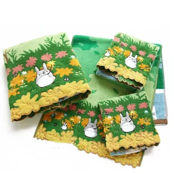 Cute 100% Cotton Embroidery Cartoon Towels Bathroom Hand Towel Batrh for Kids Adults Beach