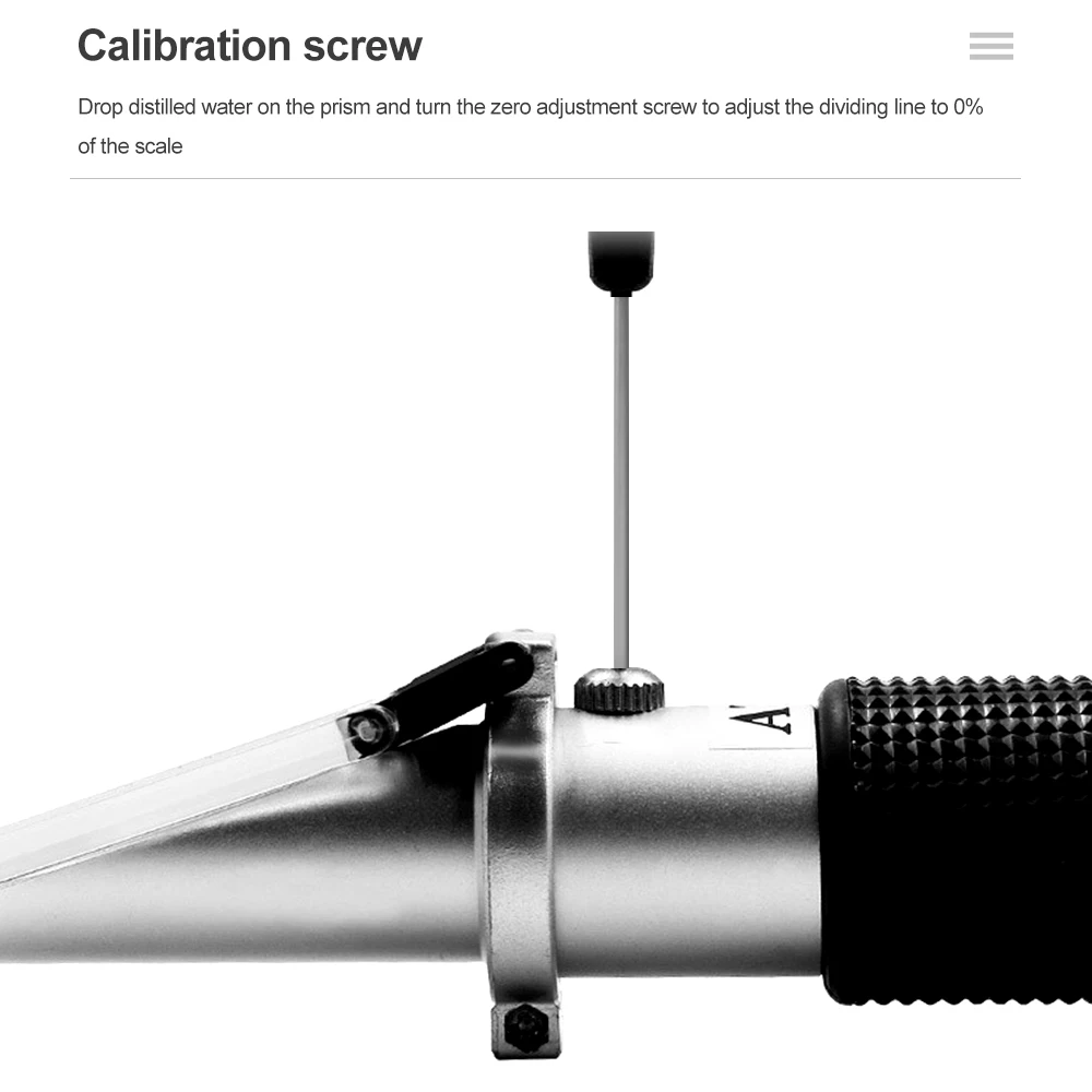 Refractometer All kinds Brix Alcohol Salinity Handheld Refractometer Wine Beer Sugar Fruit Vegetables Juice with ATC