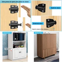 10 ชิ้น Strong Magnetic Pressure Push To Open Touch Latch ประตูตู้ Rebound Single Touch แม่เหล็กสําหรับอุปกรณ์ฮาร์ดแวร์ภายในบ้าน 6