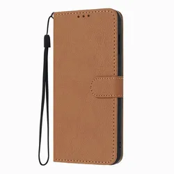 Litchi Pattern Leather Wallet Case - Premium Smartphone Cover for Motorola Moto G67 (Brown PR)