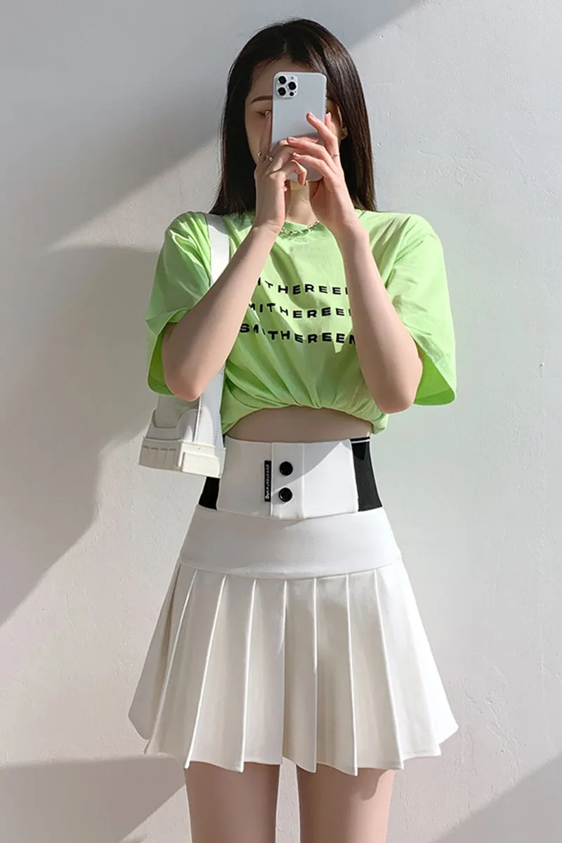 Women's High Waist Golf Tennis Pleated Skirts