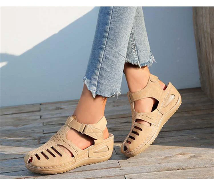 Women Shoes Sandals Premium Mid Heels Platform Shoes Woman Premium Orthopedic Party Plus Size Chaussure Femme