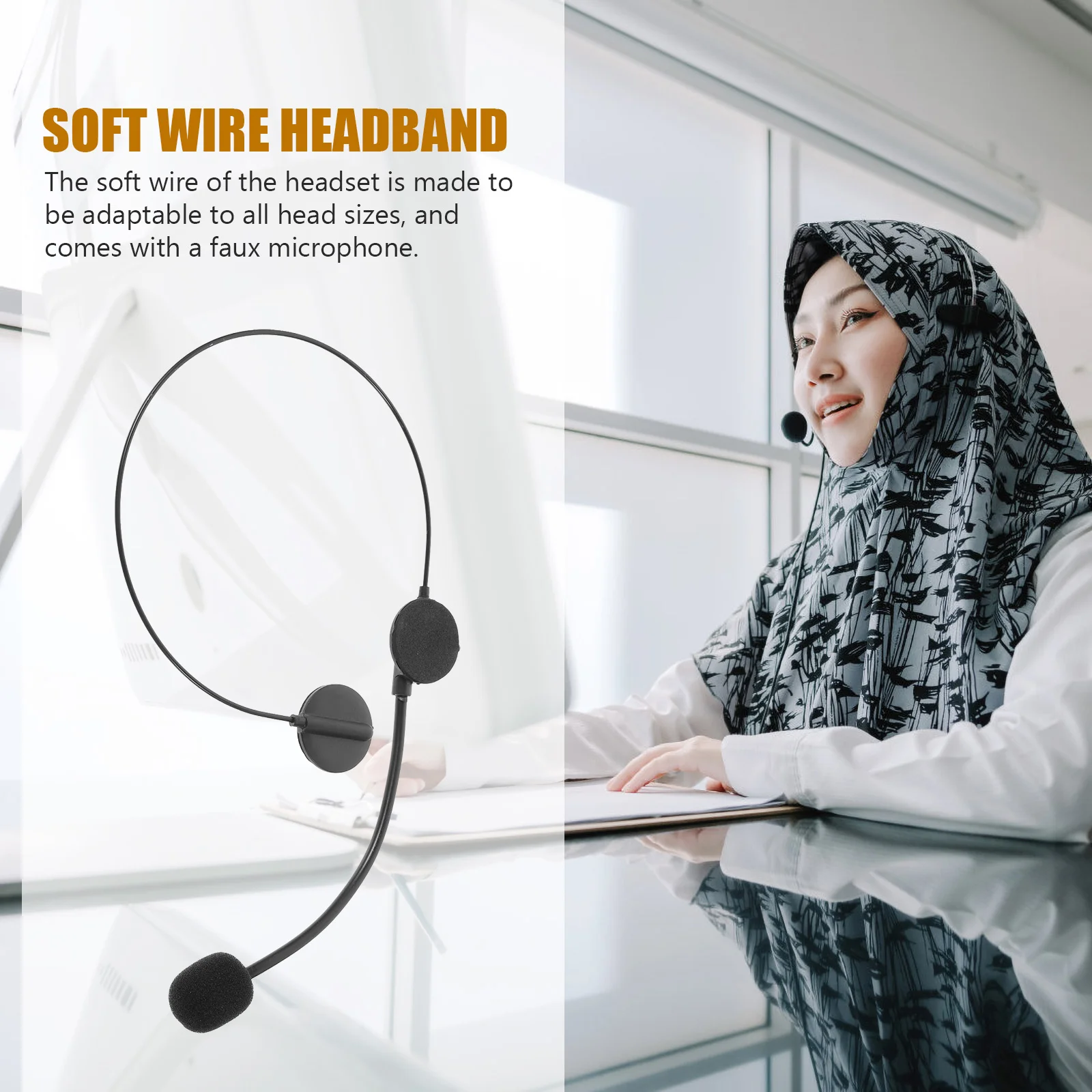 

2 Pcs Fake Headphone Props Microhone Toy over Ear Headphones Wireless Star Costume for Kids Clothing