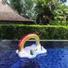 Rainbow Baby Swimming Ring Inflatable Pool Ring Float Swimming Ring For Adult Kids Pool Party Water Toys Swim Rings Dropshipping 6
