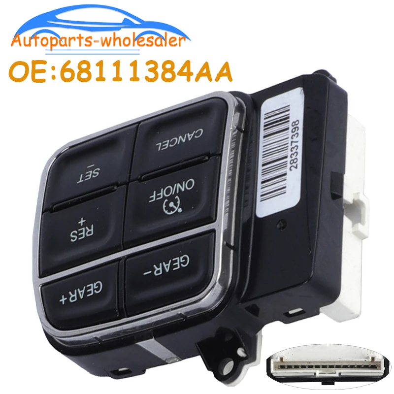 Steering Wheel Cruise Control Switch Button 68111384AA For RAM 1500 2013-2022