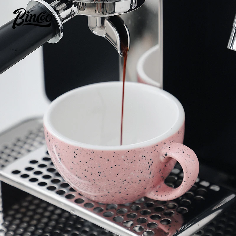 Juego De Taza Y Platillo De Cerámica Con Cuchara - 310 Ml, Regalo Para Mamá O Novia (Rosa)