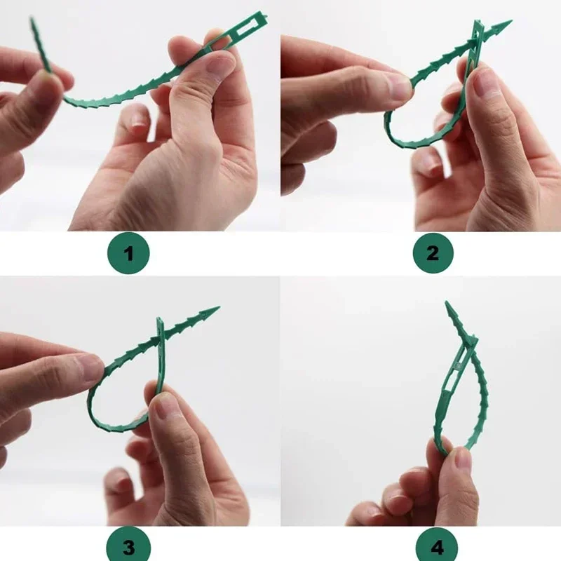 Adjustable Reusable Garden Cable Ties for Plant Support and Organization