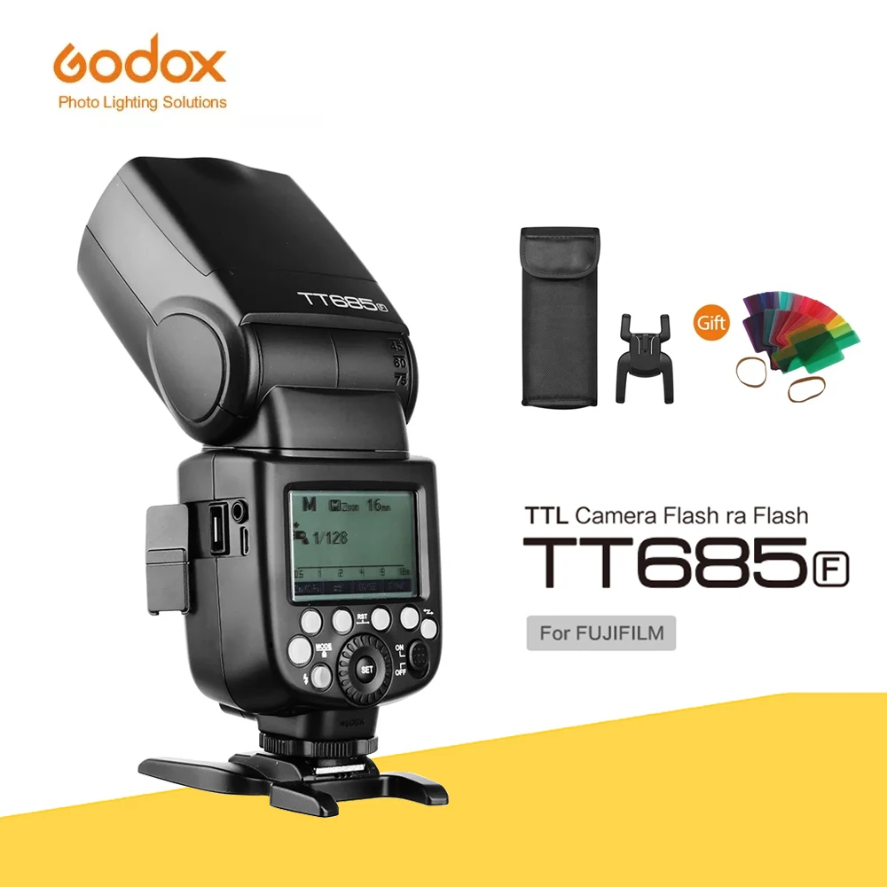 Godox Tt685F Wireless Flash Speedlite Ttl Hss 1/8000S 2.4G Fotocamera Fotografica Flash Per Fujifilm X-T1 X-T10 X-E1 X-A3 Fotocamera