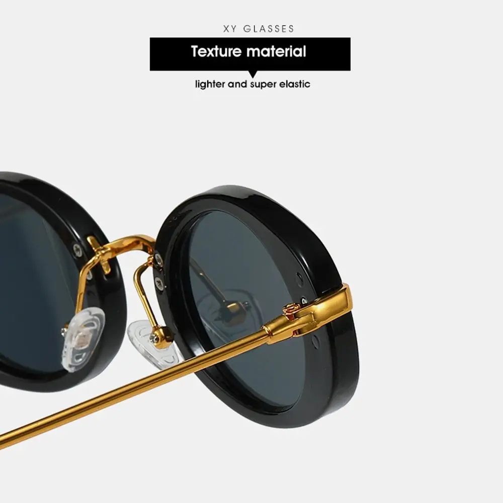 레트로 타원형 선글라스 UV 보호 운전용 소형 프레임 선글라스 비치웨어 트렌디 패션 여성 선글라스 여성 및 남성용