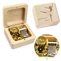 Rosiking Wooden Maple Clockwork Music Box ♫ Nutcracker Suite ♫ For Friends Children Christmas Valentines Birthday Gifts 1