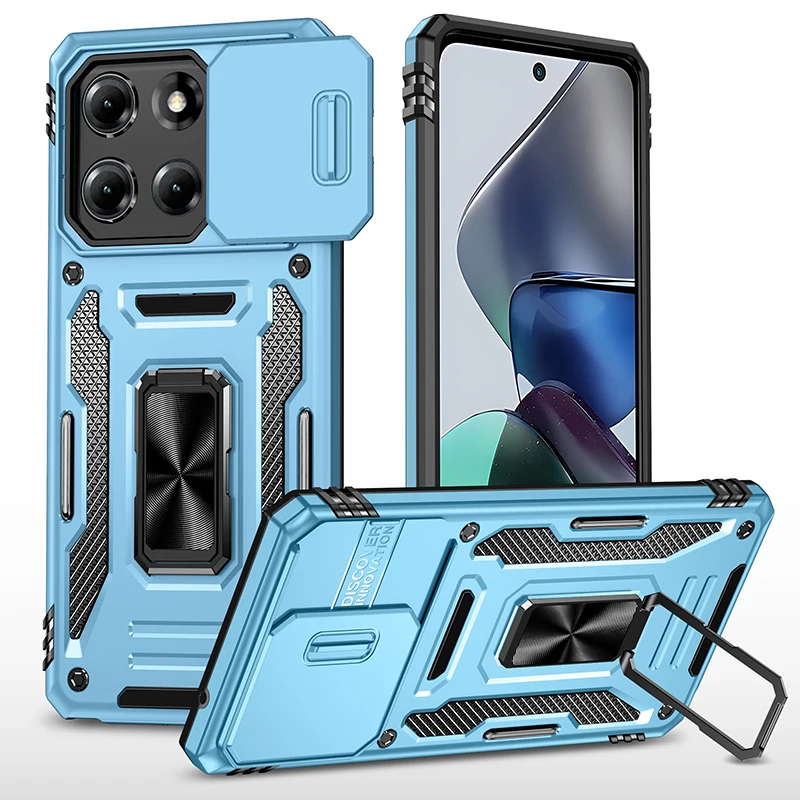 Heavy Duty 360° Kickstand Phone Case with Camera Protection