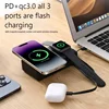 FERISING GaN 65W 6in1 Laptop Powerbank QI2 Wireless Magnetic Power Bank 20000mAh External Battery For iPhone Watch 6-9 Mackbook 3