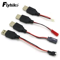 RC USB Charging 3.7V Lithium Battery Charger JST /SM / futaba Plug Cable USB to  for 3Rc Drone Quadcopte 1