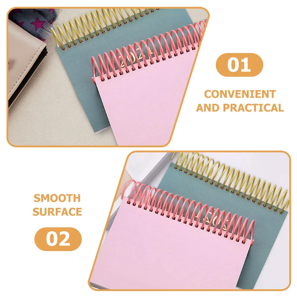 12Pcs 컬러 플라스틱 루스 리프 바인더 링 노트북 나선형 바인딩 DIY 플래너 도서 주최자 스크랩북 메모장 달력