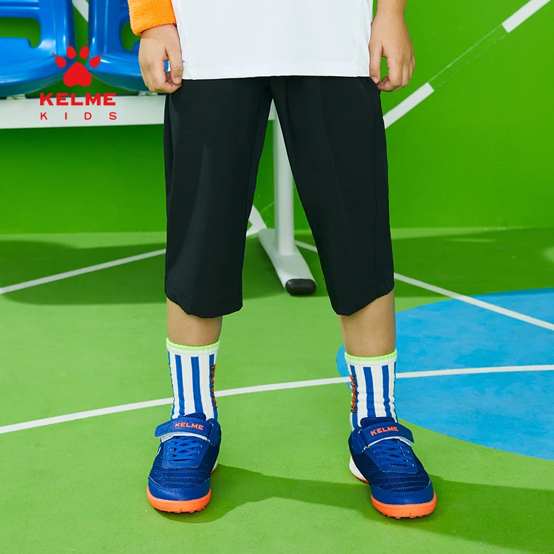 

KELME KIDS Children's Shorts Boys And Girls Nylon Quick-Drying Cropped Pants Breathable Children Sports Casual Pants 5221ZK3066