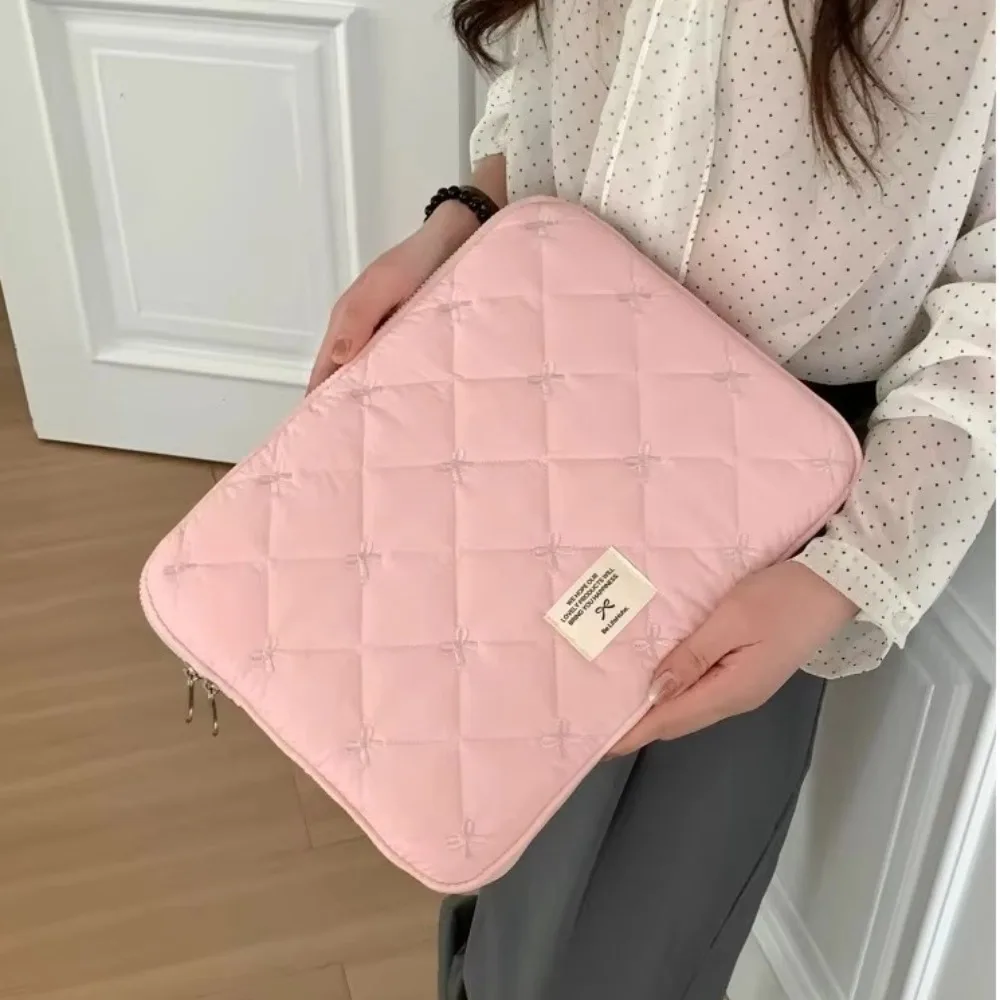 Lightweight Bow Knot Laptop & Tablet Sleeve - Cute Design, Soft Material, Shockproof Protective Case