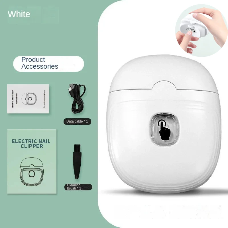 Electric Baby Nail Trimmer USB Rechargeable Nail Clippers Grinder Clipper Cutter Polishing Tools With Light For Baby Adult nail clipper nail care kit nail trimmer nail grinder