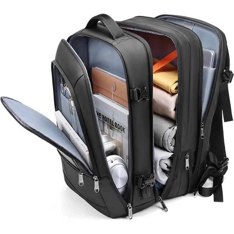 

2023 Luxury 17.3 Inch Laptop Backpack Notebook Bagpack Wide Open Anti-Theft Bag Rucksack Business Men Women Bag Pack