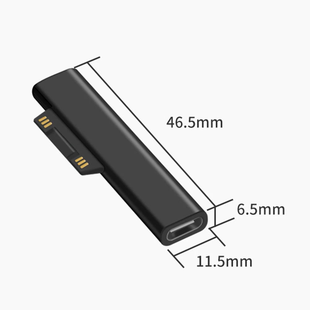 USB C Female PD Fast Charging Plug Converter for Microsoft Surface Pro 3 4 5 6