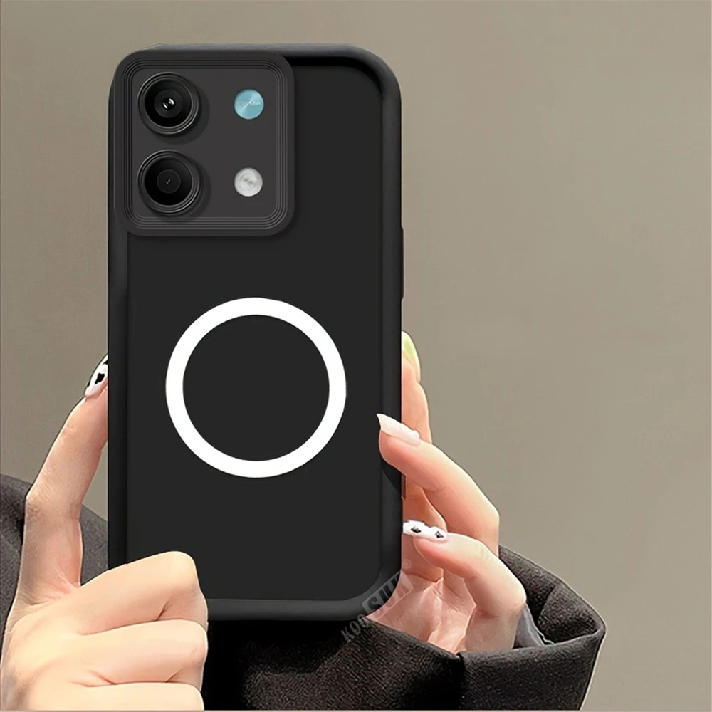 Magnetic Ring Holder Silicone Phone Case with Iron Sheet