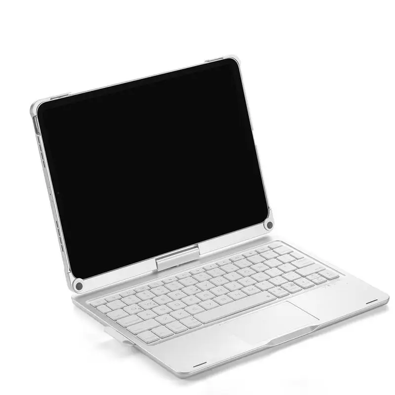 360 Degree Rotating Keyboard Backlit Wireless Protective Keypad Rainbow Light Keypad Protective Tablet Keyboard Tablet Accessory