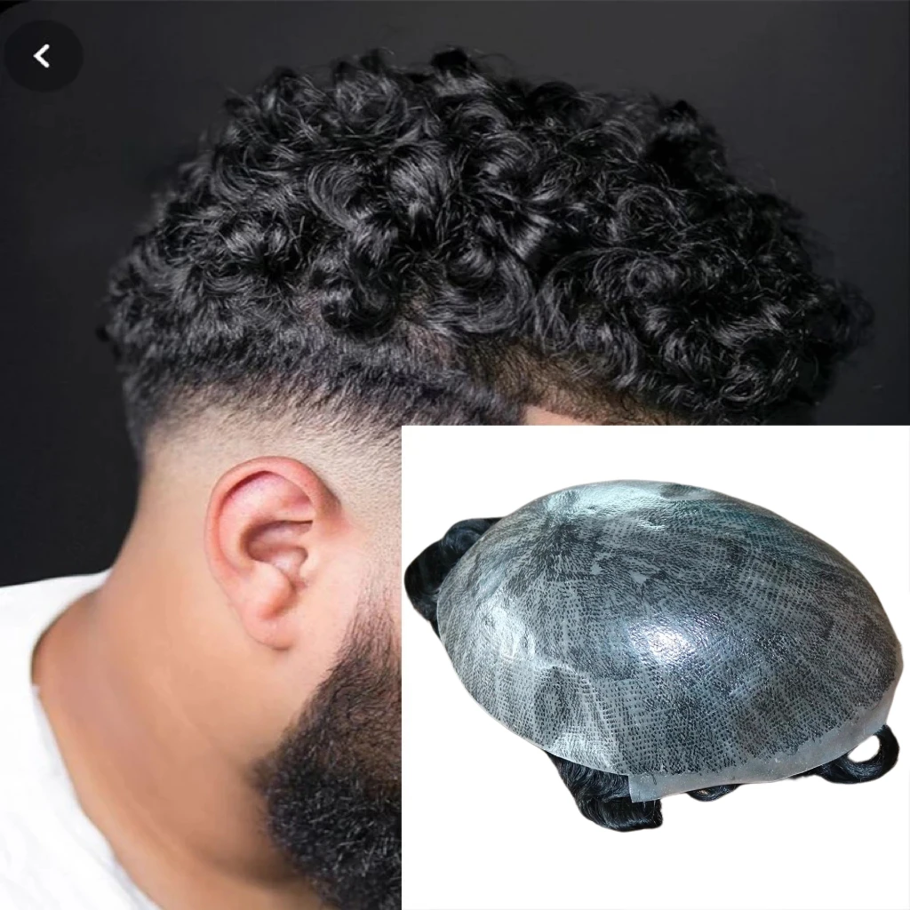 Cabelo Cacheado Masculino com Corte: Guia Prático para Escolher o Melhor  Toupee Natural e Durável, image size:1024x1024