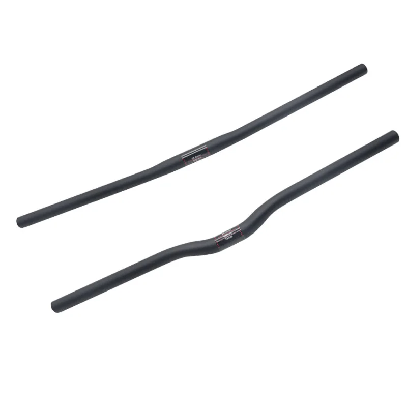 Bicycle Handlebar 25.4 Full Carbon Handlebar Folding Bike Horizontal Handle Bar 400-700MM One-Shaped Ultralight Bicycle Straight Handlebar
