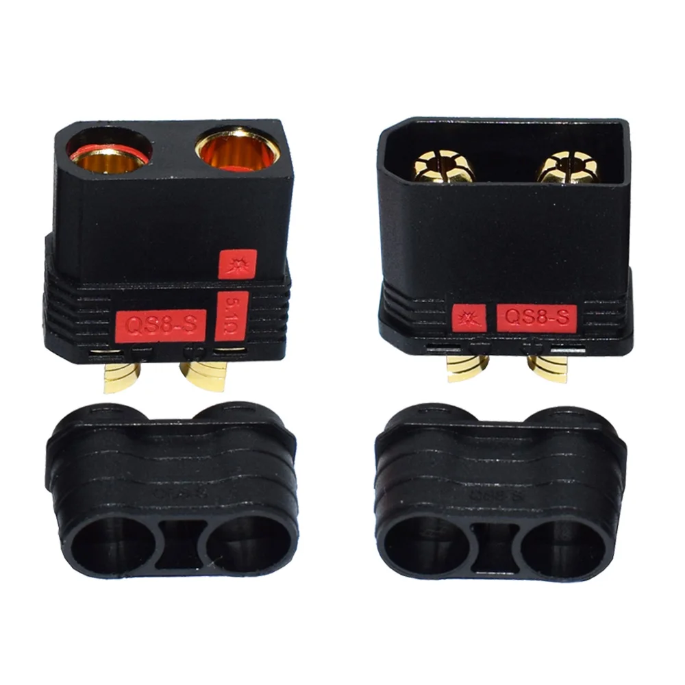 QS8-S Heavy Duty Battery Connector Anti-Spark Gold Connector Large Power Plug for RC Plant protection drone Car Model