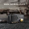 Mini Retro bluetooth speaker 1200mAh Support TF card 5W Radio Computer Speaker Portable Audio Wireless Cute Classic 3