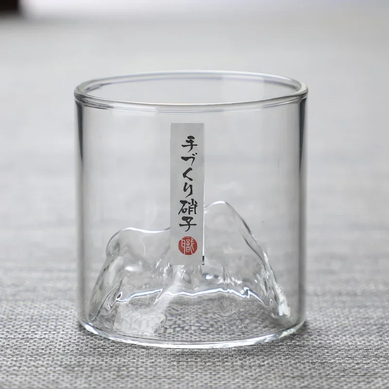 200/300ml Whiskey Glasses Mount Japanese Whiskey Glasses Fuji-Mount Drinking Glass Mountain Water Glass Drinking Mug Cup