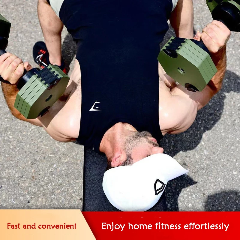 Quick Adjustable Dumbbell for Men and Women, Increased Fitness Dumbbells, Decagonal Adjustable Dumbbells
