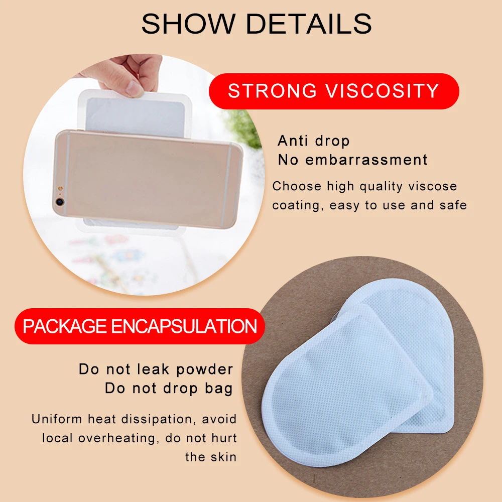 Heated Pads Winter Warm Paste Stick Fever Hand Foot Warmers Heat Packs Disposable Self-heating Warmer for Waist Abdomen Body