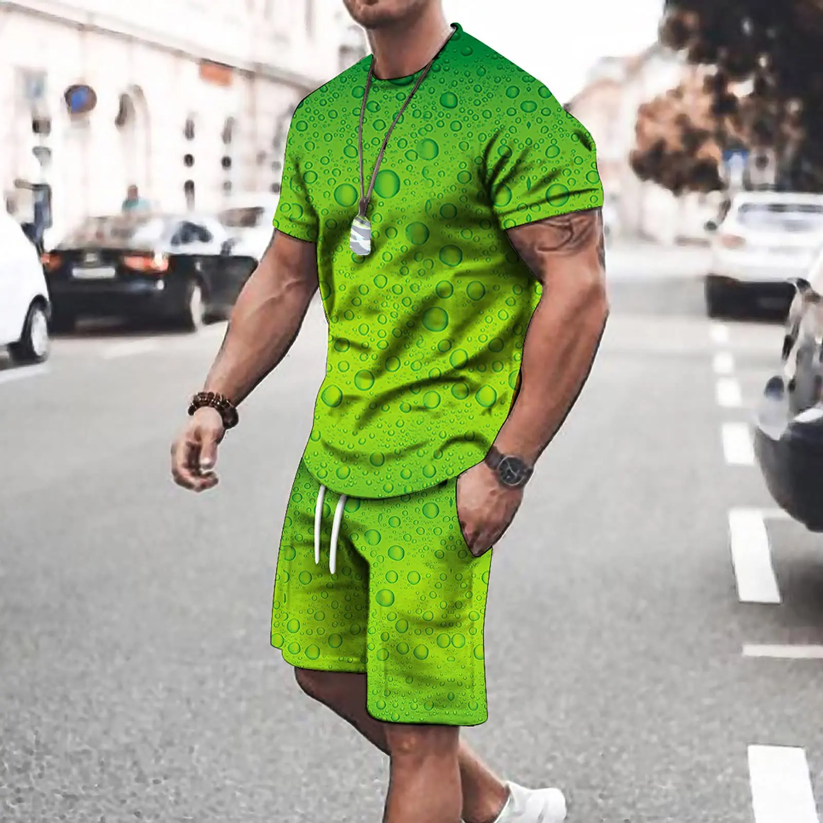 Ripper Skeleton Hombre Camiseta Impresa En 3D Y Pantalones Cortos Set Summer Tracksuit Two Piece Set Casual Outfits