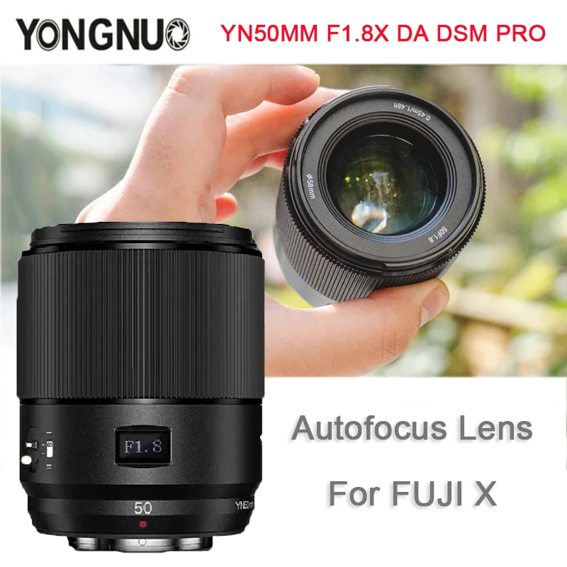 

Yongnuo YN50MM F1.8X DA DSM PRO Autofocus Camera Lens APS-C Fixed Focus AF/MF Lens For Fuji X X-T4 X-T5 X-T20 X-T30 X-H2S X-Pro3