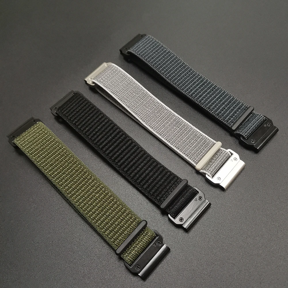Nylon Quick Fit Sport Watch Band - 22mm/26mm Adjustable Strap