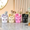 A desktop pen holder with cartoon high aesthetic value, multifunctional and large capacity desktop organizing makeup brush 1