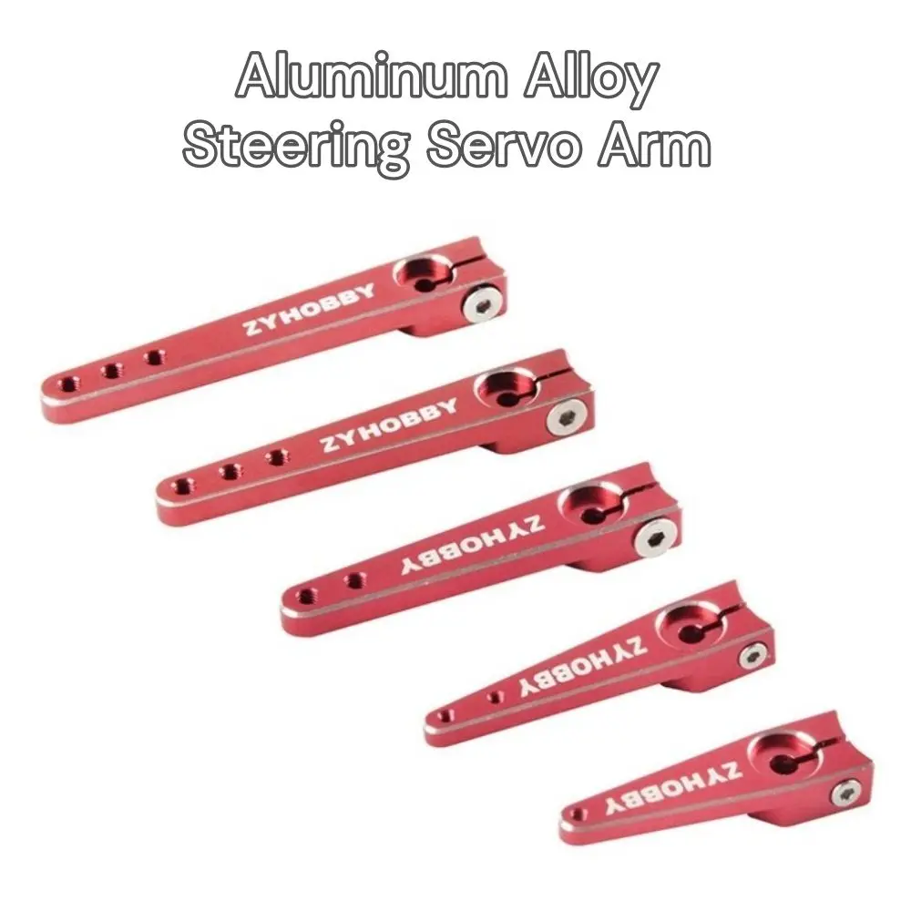 New Aluminum Alloy CNC Servo Arm 25T 1/1.25/1.5/1.75/2 Inch Servo Swing Arm Durable Red RC Upgrade Parts for RC Airplane