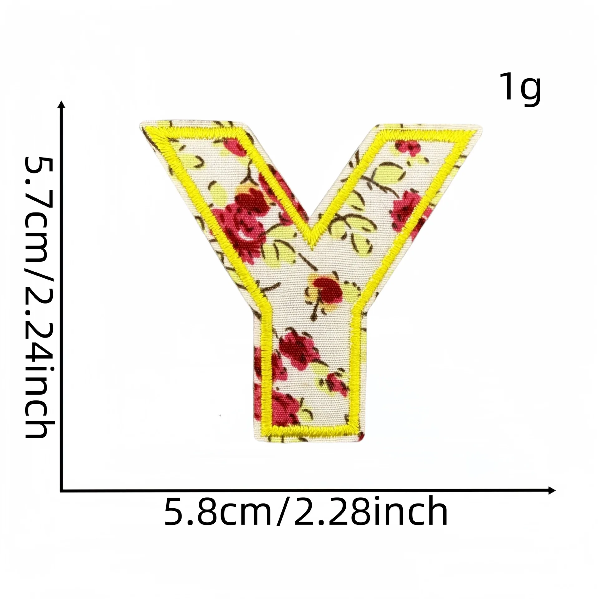 1PC A-Z Alphabet Blume Brief Eisen auf Patches Stickerei Brief Patches für Hüte Tasche Shirts Schuhe DIY Liefert – Detail 33