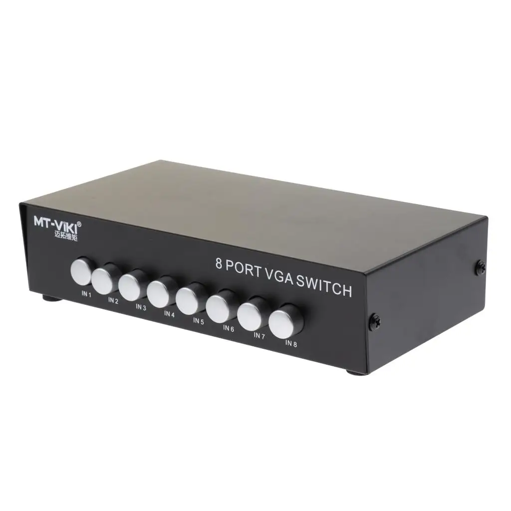 

8Ports VGA Manual Sharing Switch Switcher Box Splitter Support 1920*1440