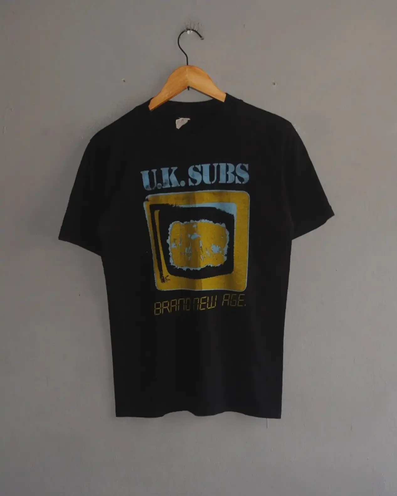 Maglietta Vintage 1980 Uk Subs Tour Taglia S-M Mega Rare Anni '80 Post Punk Hardcore Street Oi! T-Shirt Charlie Harper U.K Subs Gigs