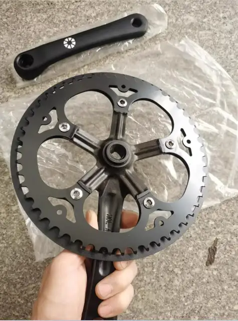 ダホン　アルミ製クランクセット　 170mm　PCD130　ダブルチェーンリング ダホン アルミ製クランクセット 170mm PCD130 ダブルチェーンリング