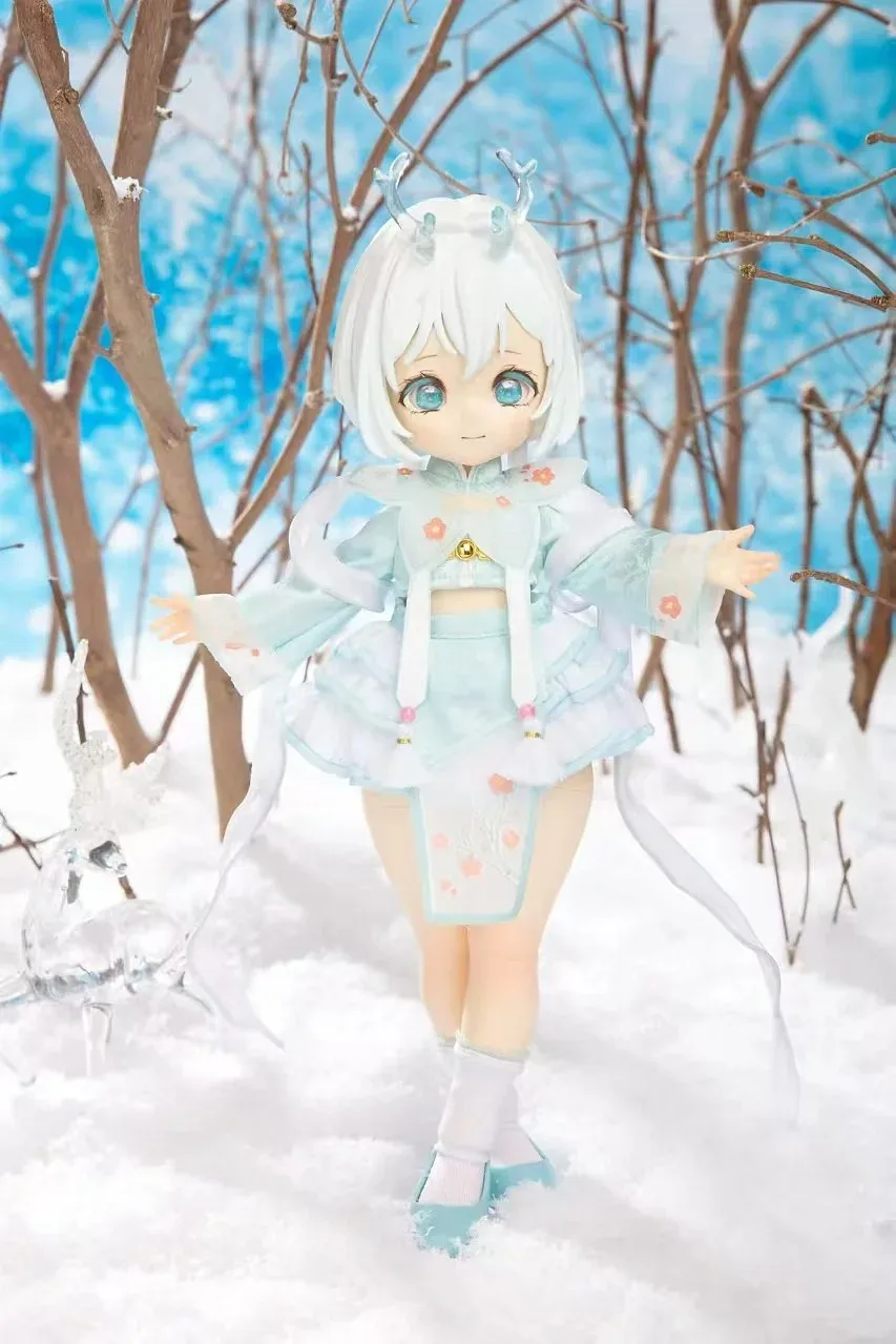 ミニドール　bjd 少女12cm 中国製 女の子のためのbjd人形、中国の伝統的なフェスティバルシリーズ