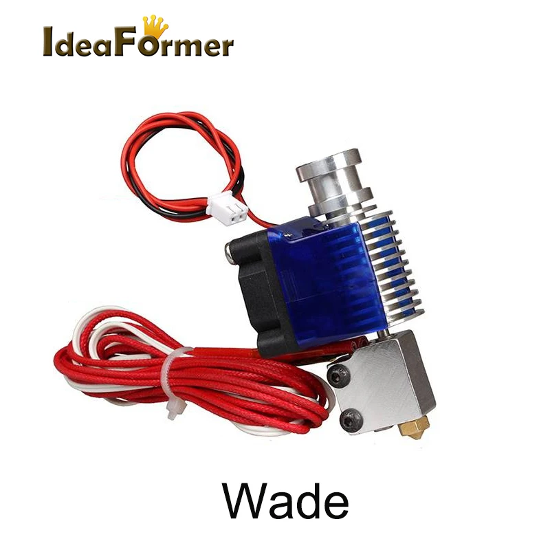Volcano Hotend 12v 24v Wade Cabeça de Impressão de Curta Distância J-head Hotend com Ventilador de Refrigeração para a Peça da Impressora 3d do Filamento de 1.75 3.0 mm E3d