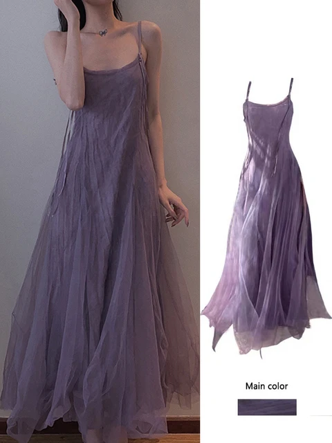 Spring 2026 plus Size Women's Long Ankle Lace Dr Slimming Effect Strapl Korean Sle High Waist A-Line Gown Casual Wear