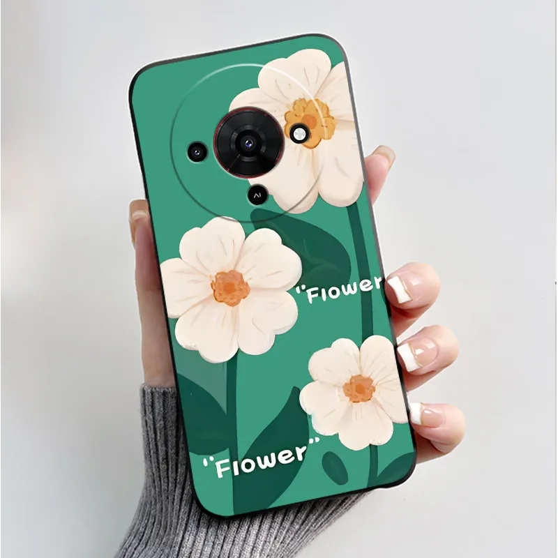 Butterfly Flower Black Soft Silicone Phone Case - Stylish Protective Back Cover