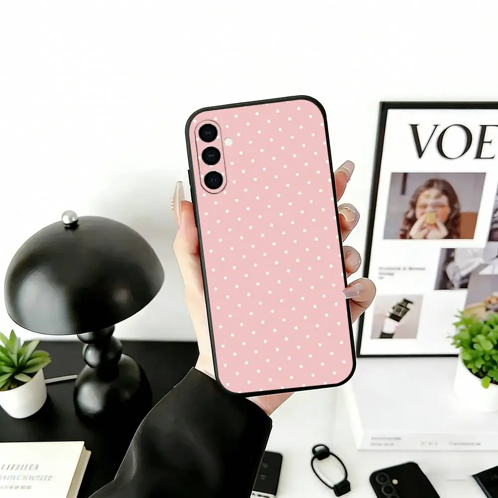 Classic Polka Dot Soft Black Phone Case