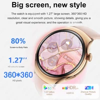 2025 New NFC Smart Watch Women's Watch 4 mini AMOLED HD Display Heart Rate Oximetry Monitor GPS Sports Bracelet Talking Clock 2